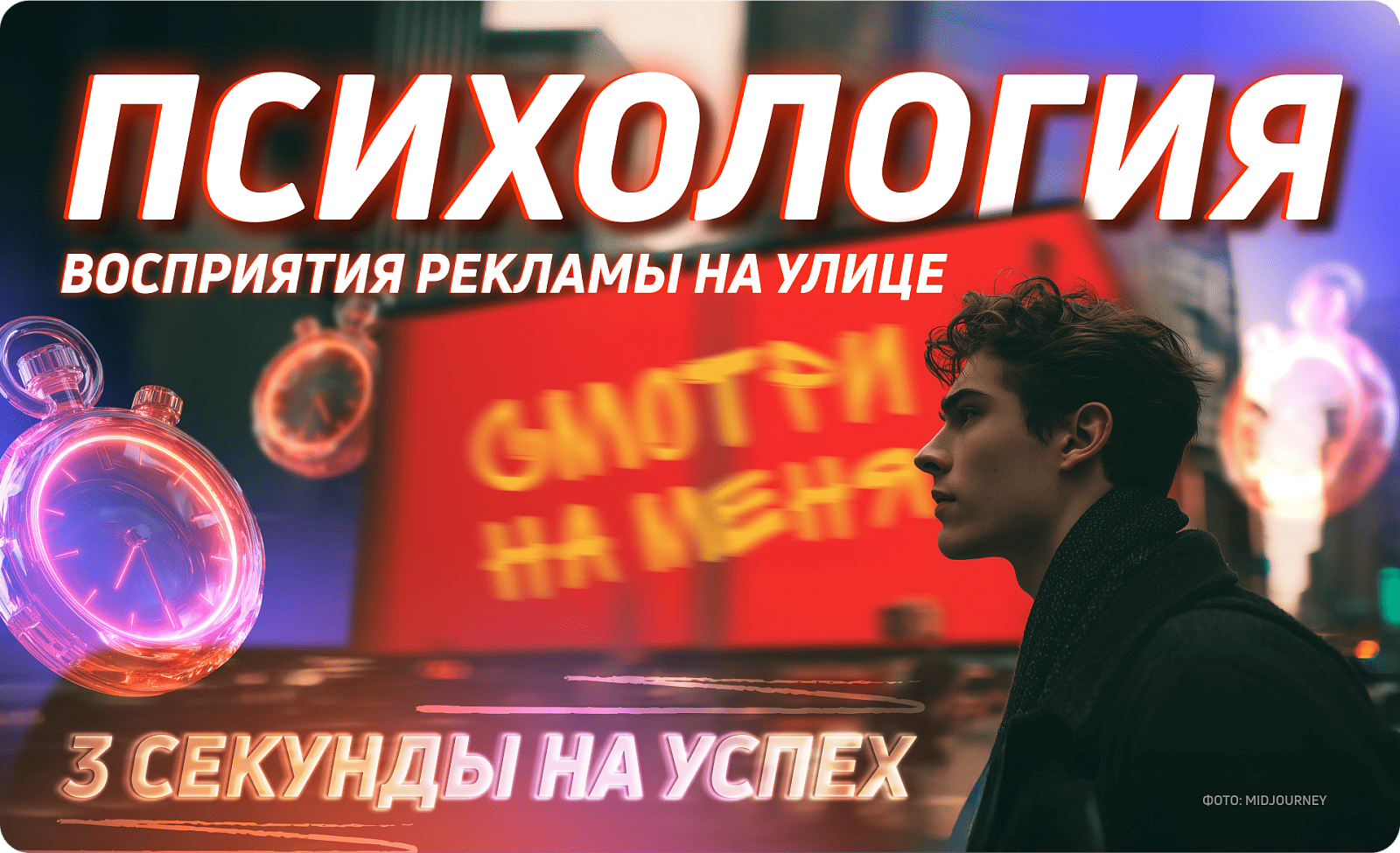 Психология восприятия рекламы на улице: 3 секунды на успех