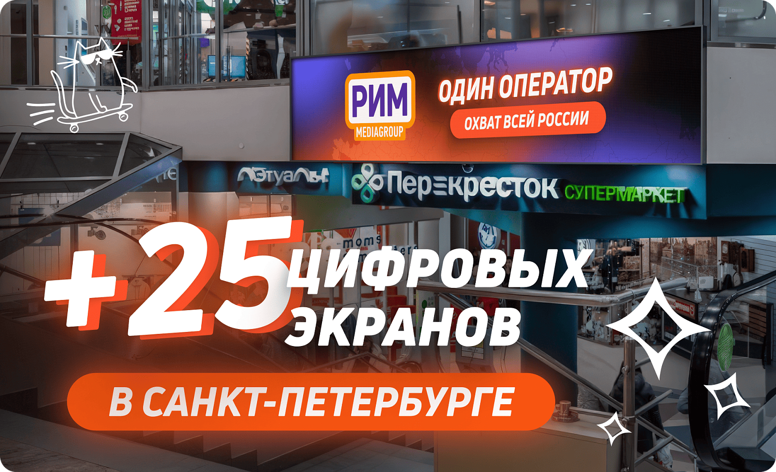 Indoor-сеть в ТЦ Санкт-Петербурга: новый проект Медиагруппы «РИМ»